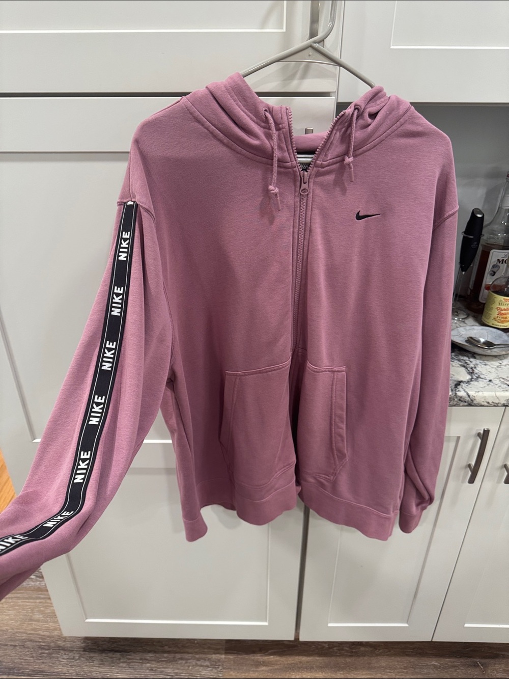 Nike, Zip-up hoodie, size 1X, Mauve
